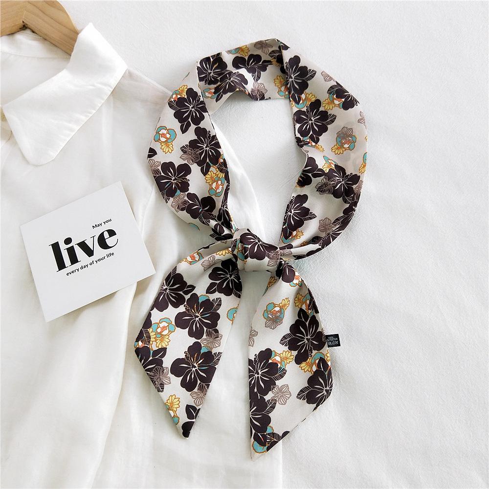 New Scarves Silk Scarves Women'S Spring And Autumn Season Long Decorative Professional Scarves Summer Thin Styles Paired With Shirts Stylish
