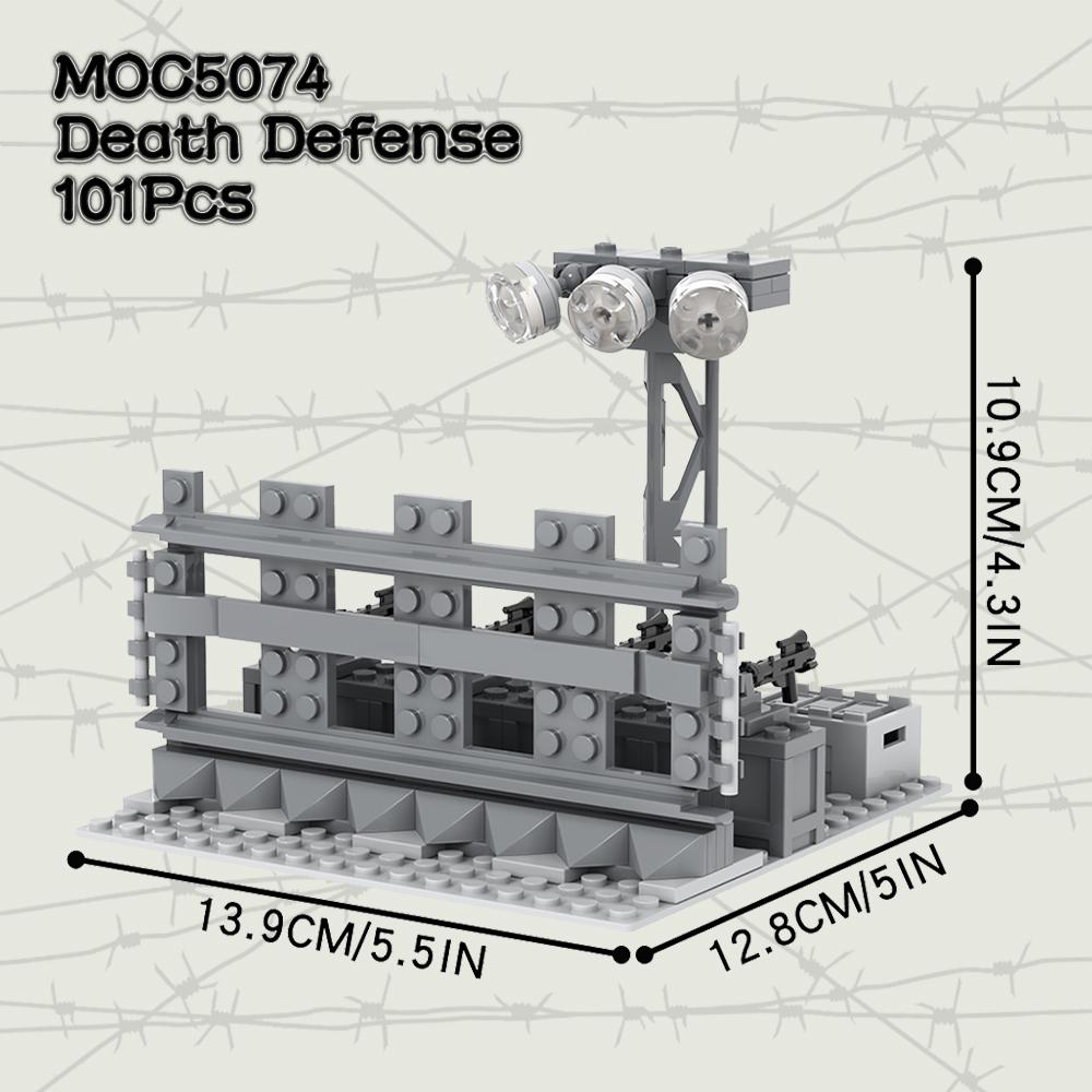 MOC WW2 Battlefield Brick Military Installation Gun Weapon Compatible Figure Building Block Toys For Children Adult Friends Gift
