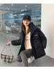 Girls' fake two-piece splicing cotton clothes, hooded thickened cotton-padded clothes, casual jackets, offline entities can be mixed