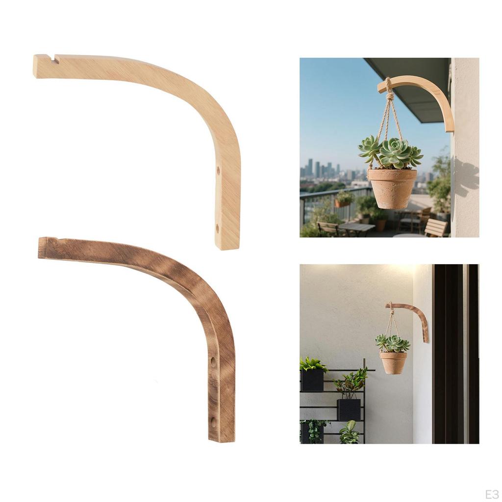 Decorative Plant Hanging Bracket Made of Wood Suitable for And Macrame On Patios