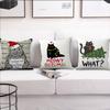 Christmas Cartoon Cat Cushion Cover Best Home Office Coffee Pillow Sofa Printing Decoration Room Shop Car Nordic Simplicity Hit