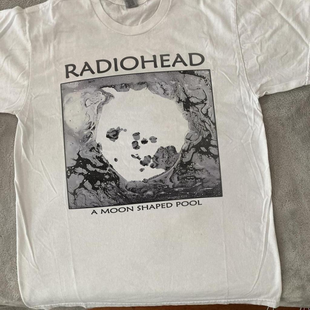 Summer Men Hot Selling Vintage Radiohead TShirt The Bend Album Band Copy Pattern Men's Print Rock Hip Hop Artist Street Life Top