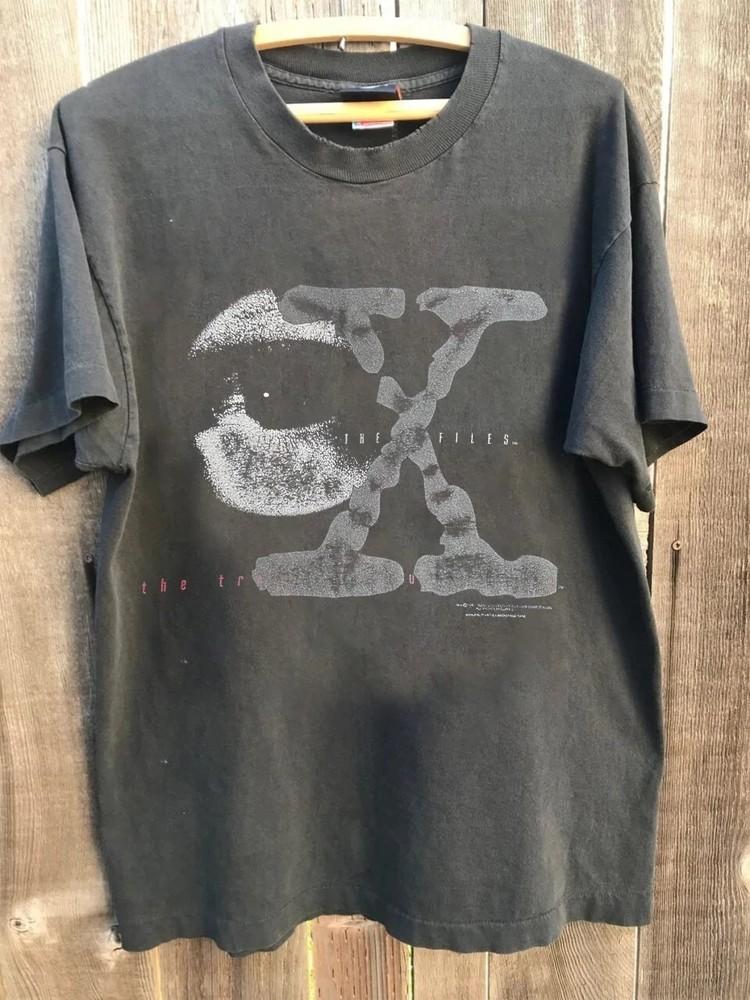 Vintage 1995 The X Files The Truth Is Out There Graphic Tshirt Reprint Unisex T-Shirt XXXXL