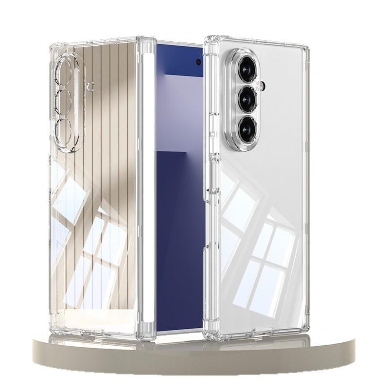 Samsung Z Fold7 Magnetic Transparent Protective Case with Airbag Film Integration