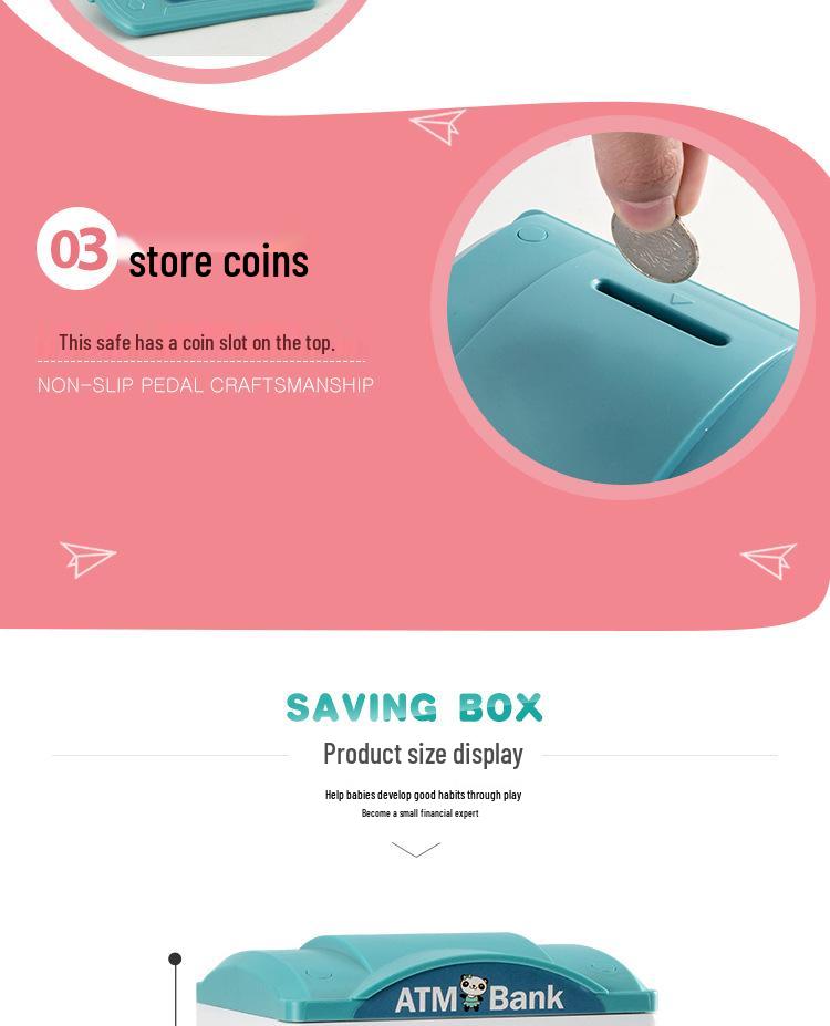 Child's Durable Password Piggy Bank - Large, Drop-proof, Removable & Stylish Gift Toy