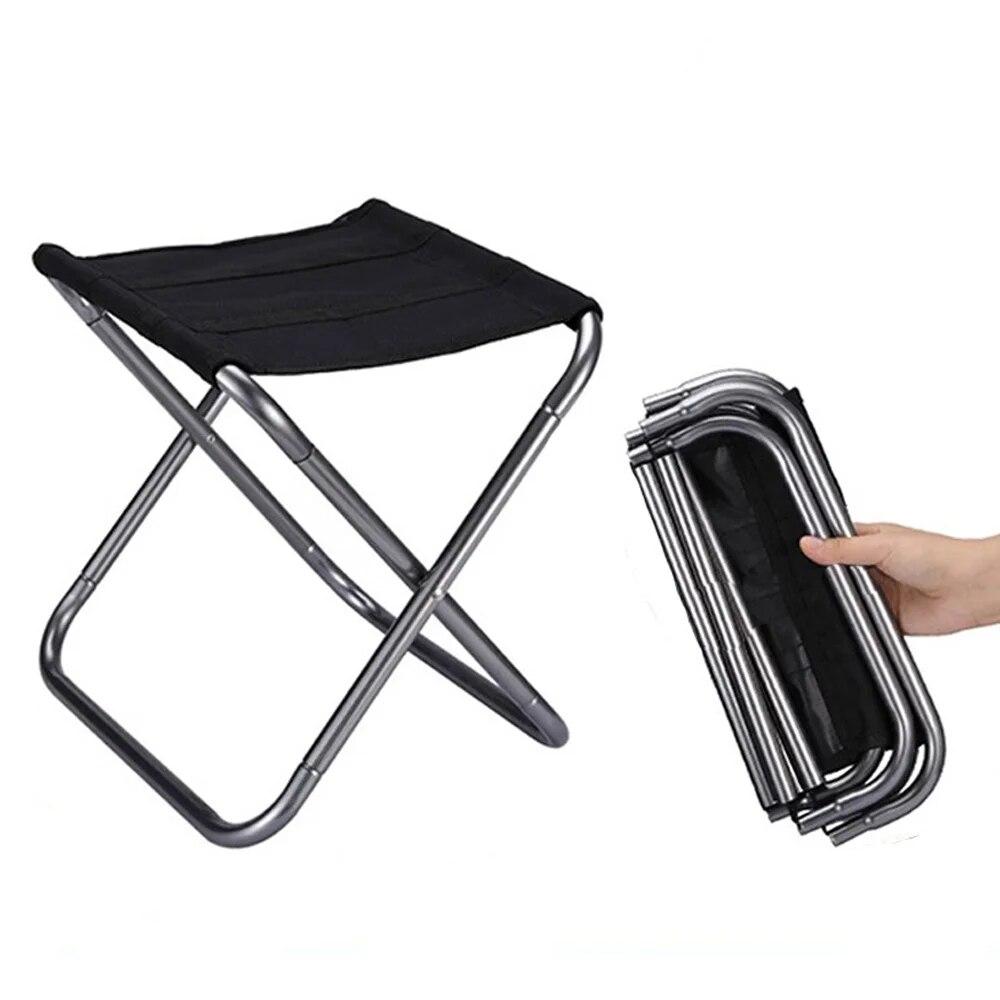 Portable Small Folding Stool Camping Stool Mini Size Mortable Stool for Travel Camping Hiking Fishing Gardening with Carry Bag