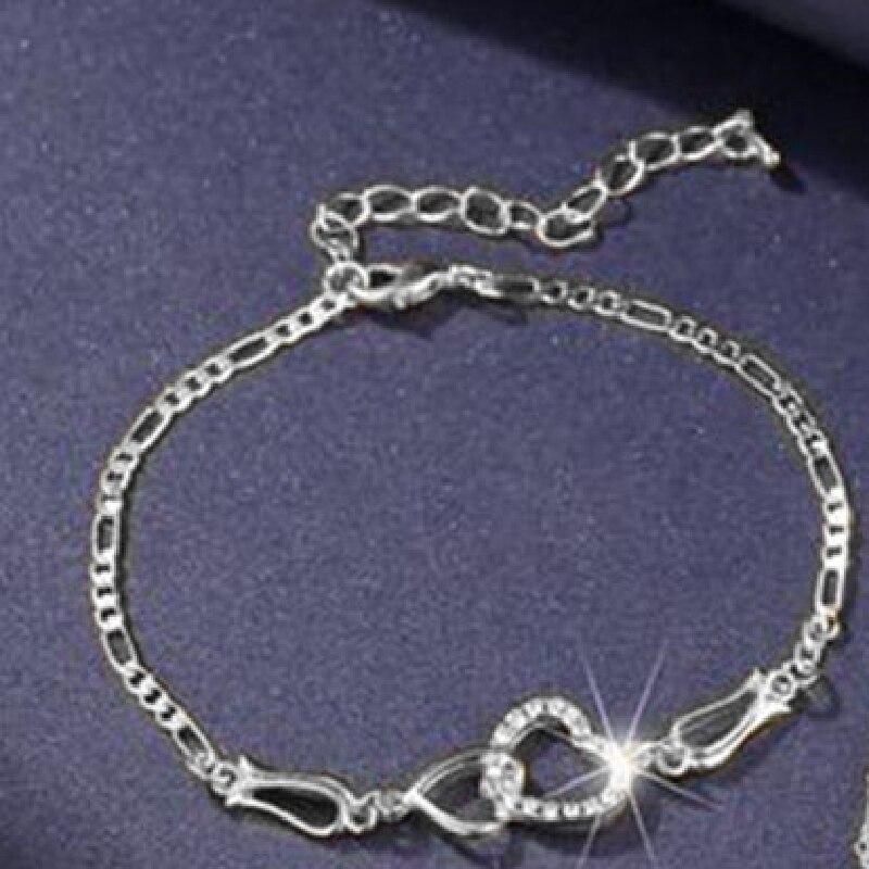 4pcs Gold-color Necklace Earrings Bracelet Set Women Fashion Vintage Design Peach Heart Combo Set