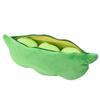 Plush Toy Soft Throw Pillow Stuffed Pea Pod Toys Kids Gift