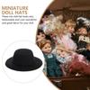 iplusmile Mini Formal Mini Fedora Mini Doll Miniature Doll Hats for DIY Dollhouse Set of 40 Hats, Hats, Hats, Kids, Use,