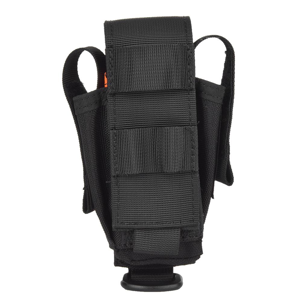 Nylon Multifunction Tool Storage Bag Multiple Pocket Organizer for Pencil Knife FlashlightBlack