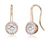 ELLE Jewelry 14K Circle Cubic Drop Earrings (Gold Plated) ELGPEE504