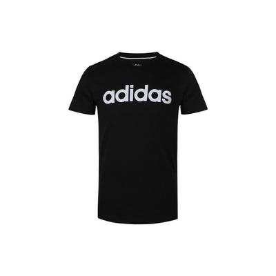 Retro American Logo Print Moisture-Wicking T-Shirt Men Tops Black EI4713
