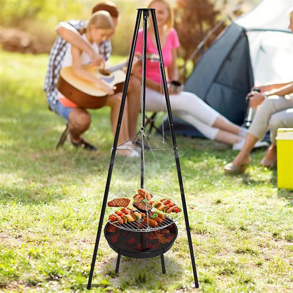Stativ Outdoor Feuerstelle BBQ Runde Schale Garten Terrasse Extra Großer Grill