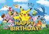 Pokemon Pikachu Birthday Party Backdrop Cartoon Baby Shower Background Photography Wall Photo Studio Banner Decor For Boy Gift