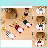 Festive Checkered Hat Gnome Tabletop Ornament With Cutlery Holder For Holidays