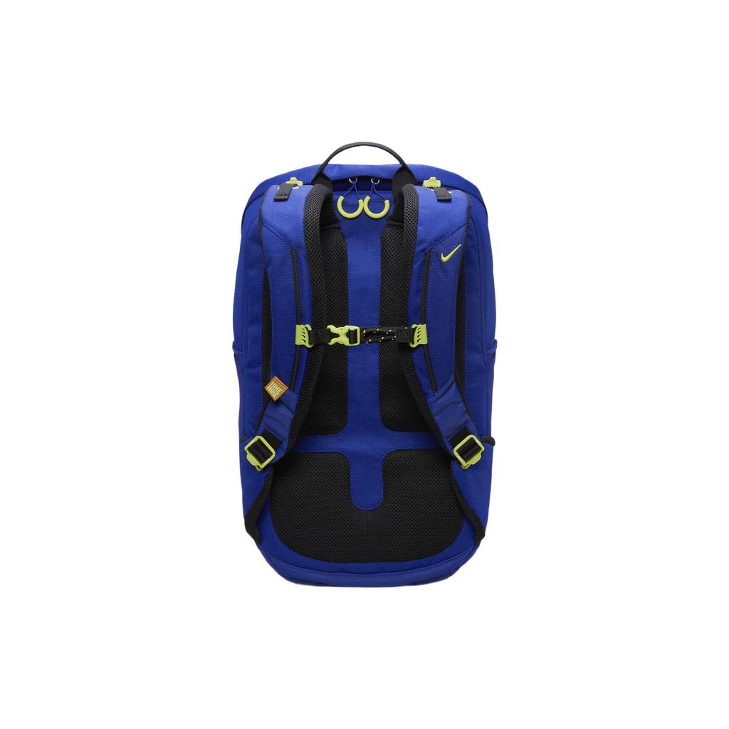 New Nike Polyester Backpack Regular Unisex Dark Royal Blue & Black & Atomic Green DJ9677-455