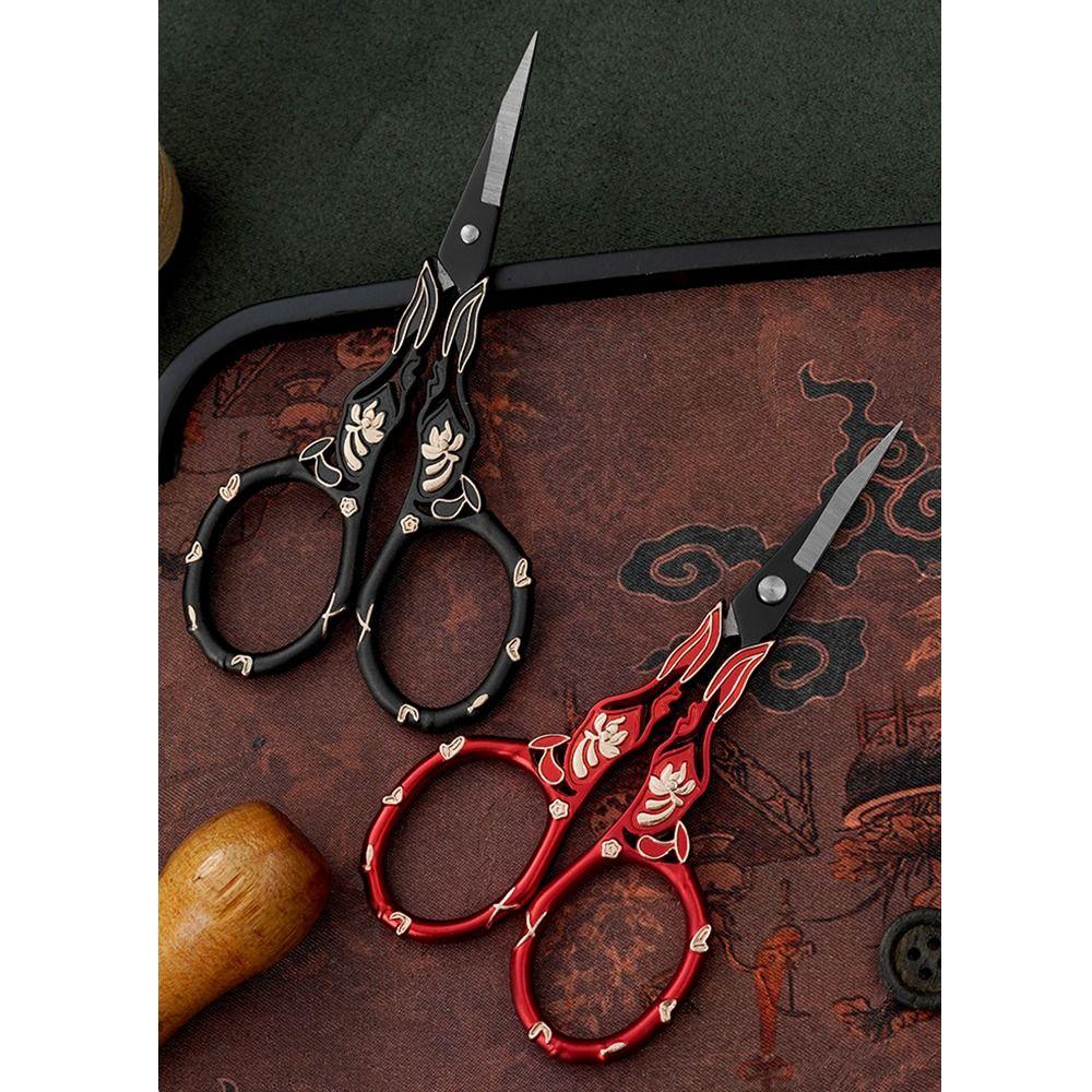 Stainless Steel Tailor Scissors Sharp Blades Rust-resistant Small Hand Scissors Comfortable Grip Non-Slip Handle