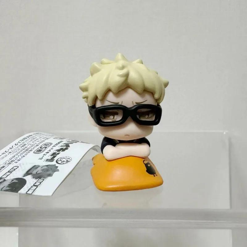 Haikyuu!! Gashapon Toys Hinata Shoyo Kei Tsukishima Kozume Kenma Tetsurou Kuroo Anime Figure Model Ornaments Toys