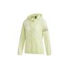 Jackets Women's Bright Neon Yellow Hooded Moderate FT2885
