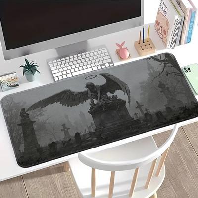 Mouse Pad Game Console Pad Keyboard Mouse Pad Desk Accessories Office Pad Computer Laptop Pad Rubber The Dark Angel