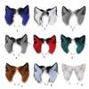 Cartoon Foxes Cat Ear Shape Hair Hoop with Alloy Earring Decor Hair Holder Cosplay Party Headwear for Teenagers Adult