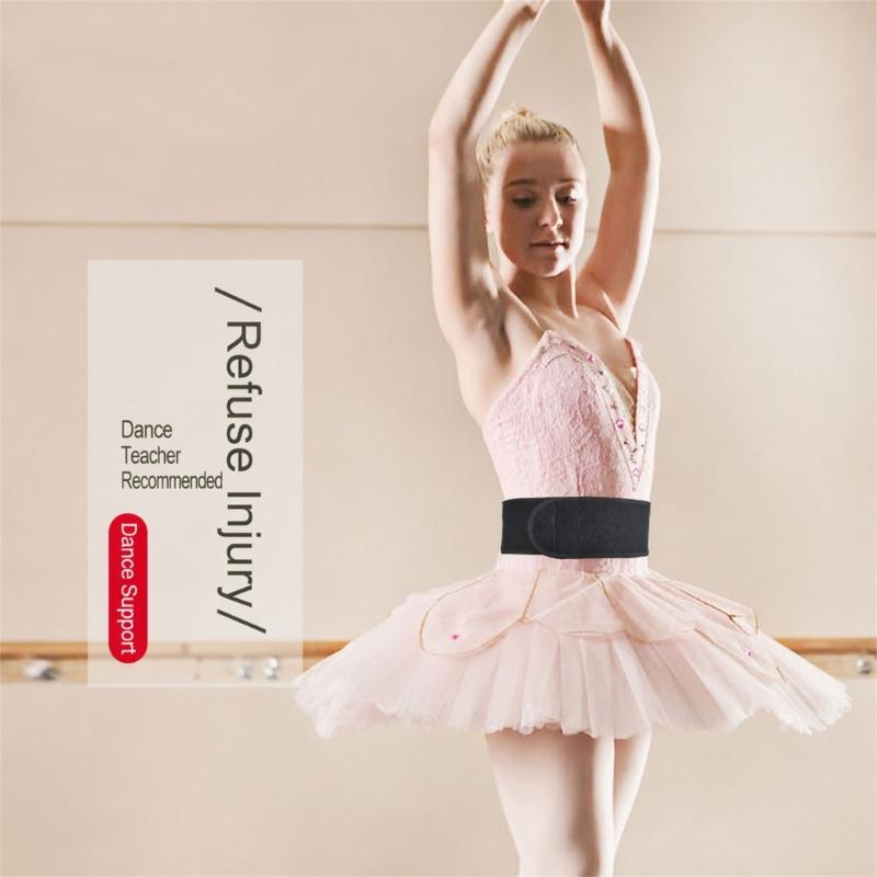 Practice Waist Support Belt for Dance and Stretch Work, Breathable Nylon Wrap for Yoga Fitness and Daily Support Wear