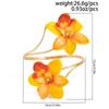 Salircon Vintage Exquisite Colorful Flower Open Arm Bangle Bracelets Women Trendy Creative Boho Gold Color Bangles Y2K Jewelry