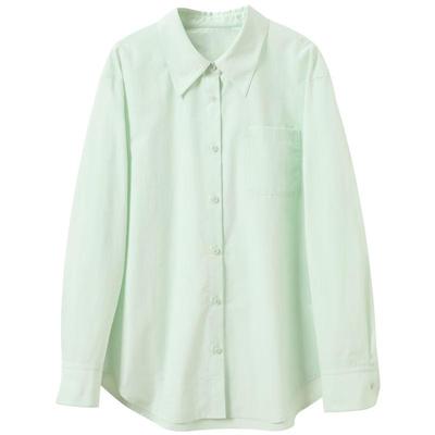 Sancai Women's Office Loose Long-Sleeve Shirt