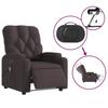 Electric Massage Chair Dark Brown Fabric