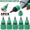 Hose Quick Connector Adapter 5 Pcs Accessories Green