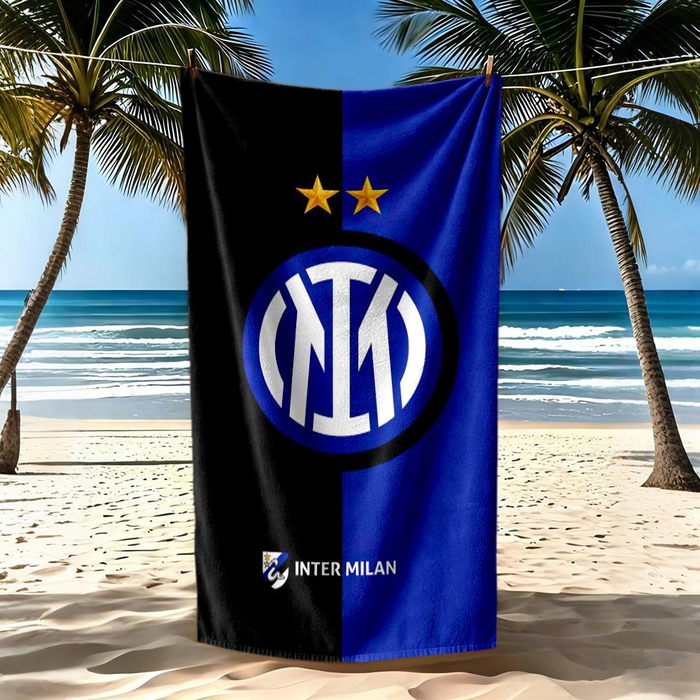 Inter Milan Beach Towel Soft Durable Quickdry Comfortable Lightweight Portable For Swimmingbeachcamping Travel Beach Accessoriesgym