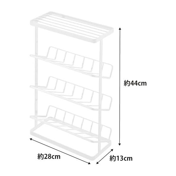 Yamazaki Jitsugyo Bath Bottle Rack Tower White 2909