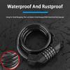Heavy-Duty Security Anti-Theft Bicycle Lock Lightweight Waterproof Rust-Resistant Steel Cable Lock For Bikes Steel Cable Lock
