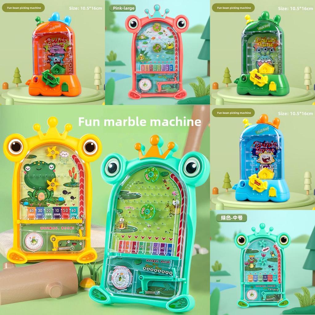 Plastic Frog Pinball Machine Toy For Kids Educational Desk Game Interactive Fun
