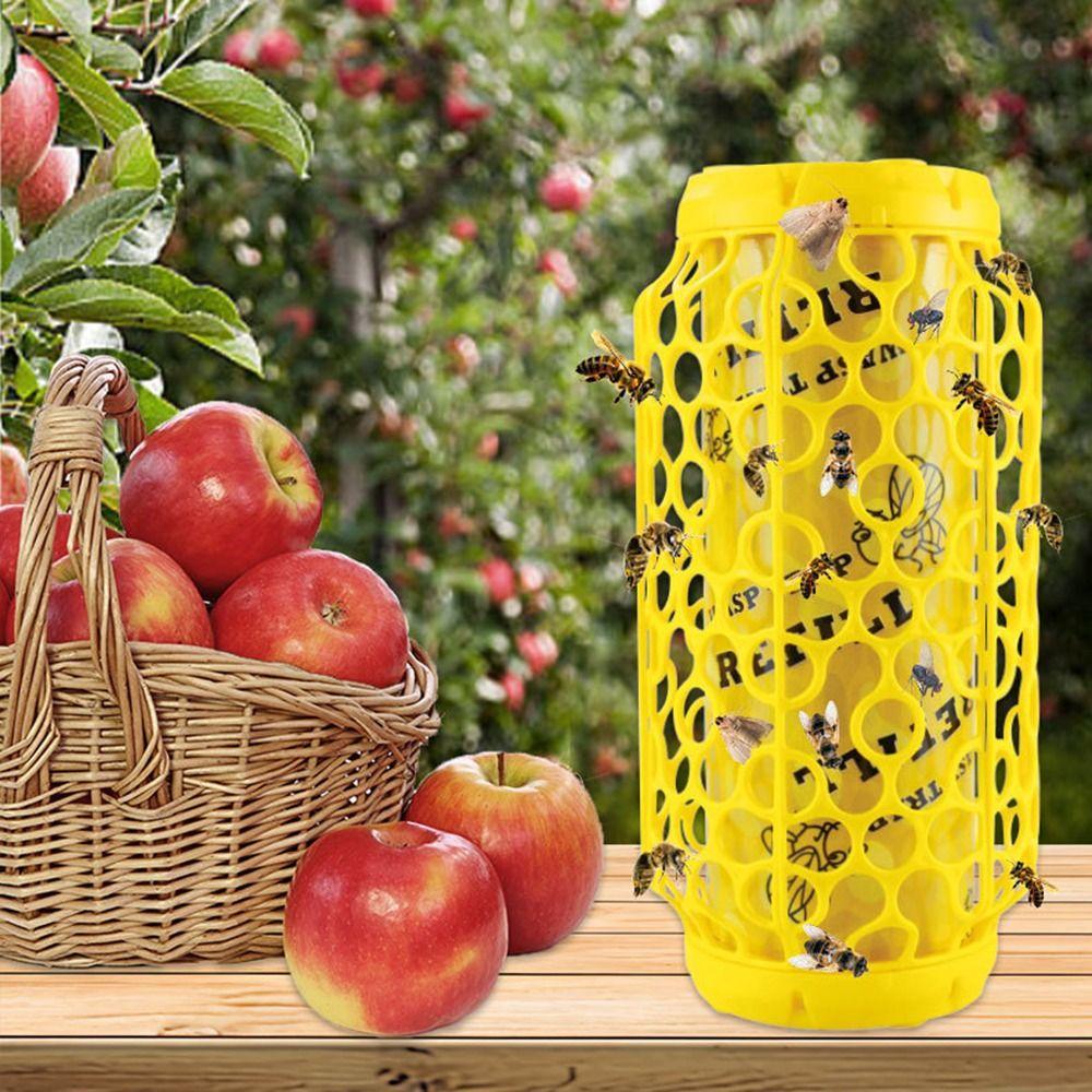 

2 шт. Желтые ловушки для пчел, нетоксичные ловушки для ос с липкими подушечками With grid
