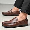 Genuine Leather Men Shoes Casual Luxury Brand Men Loafers Italian Moccasins Breathable Slip On Men Driving Shoes Chaussure Homme