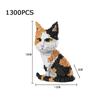 Lovely Pets Animals Nanobricks Cat Micro Diamond Block Kitten Build Model Construction Blocks Educational Toys For Kids Gifts