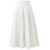Sancai 2026 Spring High-Waist Pure Cotton A-Line Long Skirt