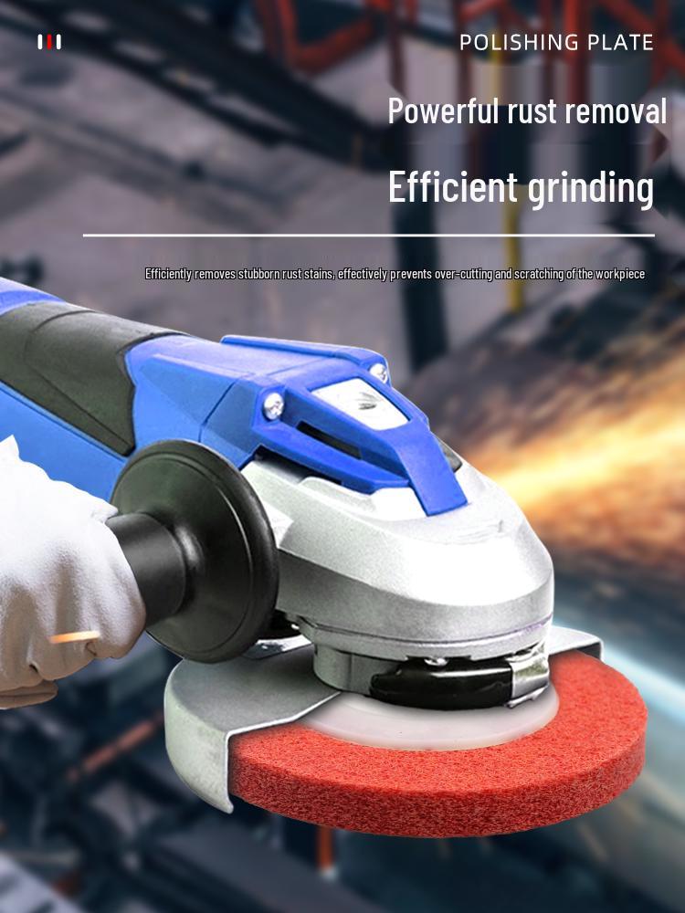 Nylon Fiber Polishing Wheel for Angle Grinder - Metal Grinding, Rust Removal, Stainless Steel and Wire Drawing Disc