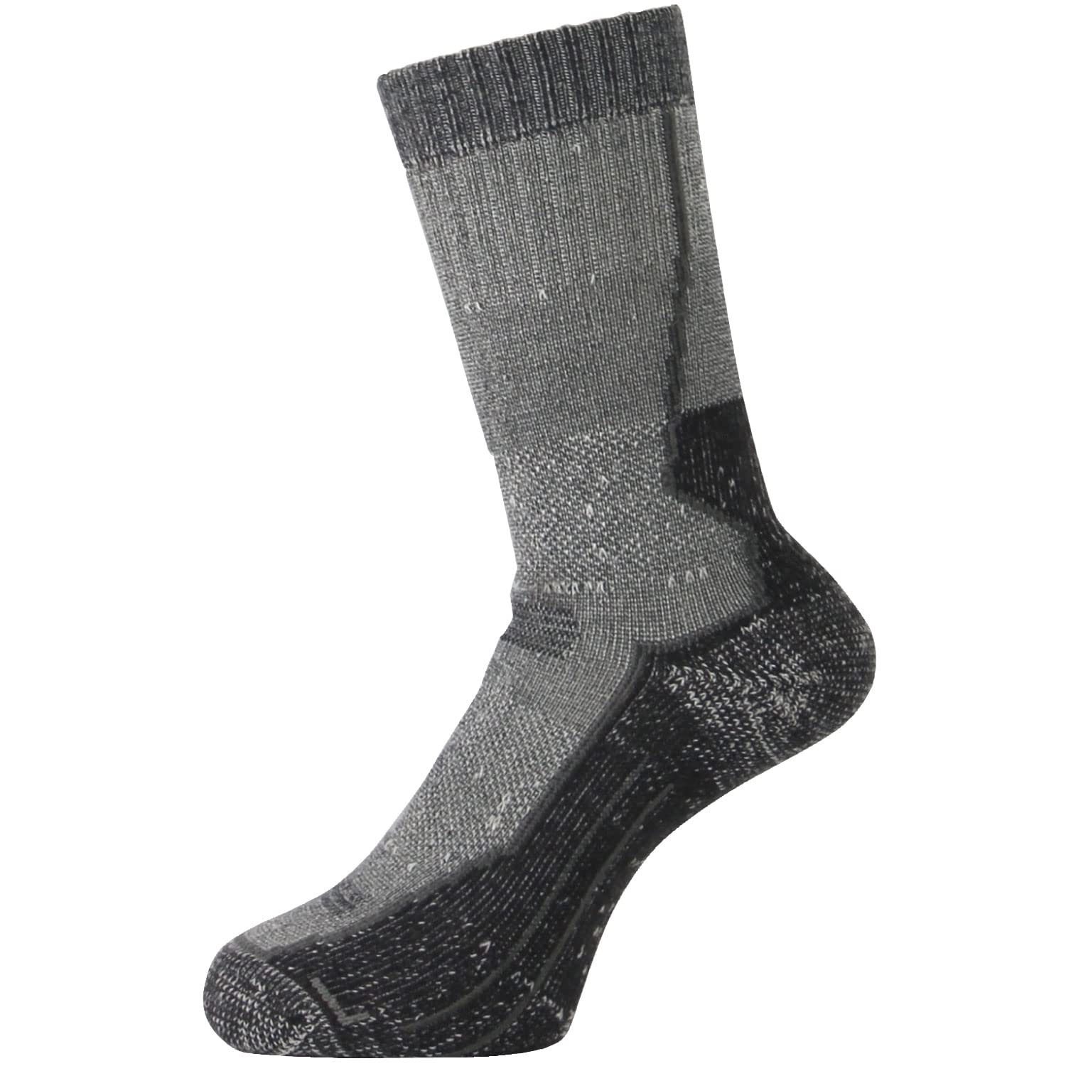 

VAXPOT Merino Wool Trekking for Men and Mountaineering and Full Pile Sizes Socks, Thick, Women, Trekking, Supportive, Knit, VA-8271 CHRxBLK, 25-27cm