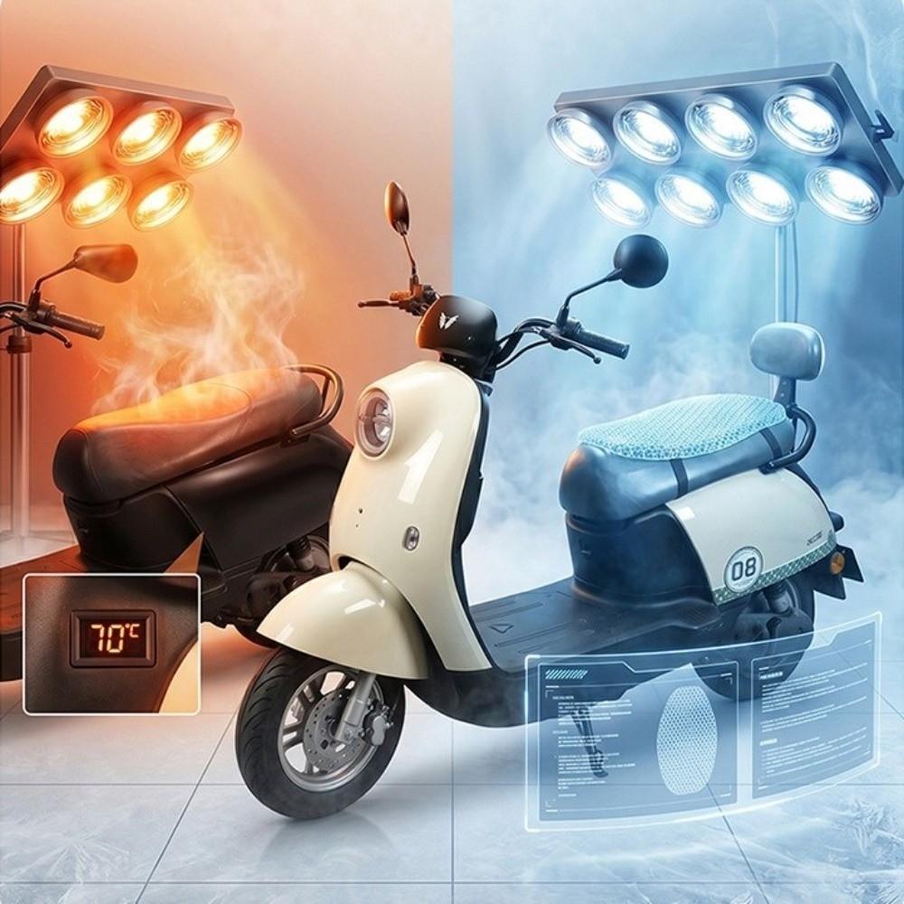 Heat Insulation Breathable Mesh Seat Cover Sunscreen Scooter Seat Cushion Riding