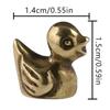 Mini Kaczki Mosiężne Figurki Dekoracyjne Kawaii Kaczka Zwierzę Domowe Dekoracja Biurka Dekoracja Domu Miedziane Stany Rzeźby Pamiątka