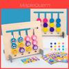 Vierfarben Obst Tier Logikspiel Holz Montessori Lernspielzeug für Kinder