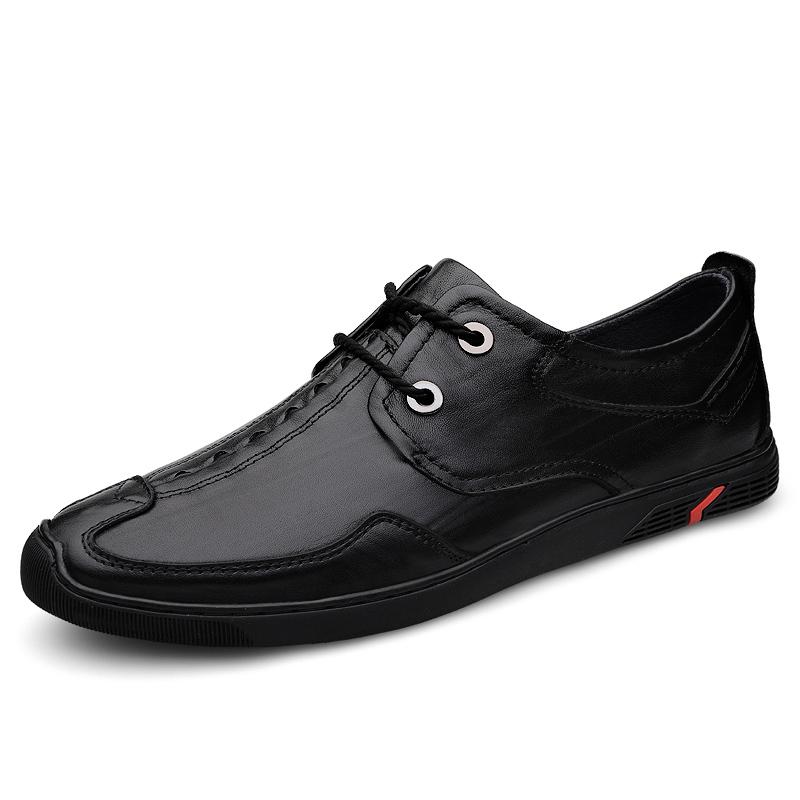Fashion Genuine Leather Men's Oxford Shoes Spring Male Business Shoes Classic Formal Dress Footwear Luxury Brand Casual Shoes Sneakers