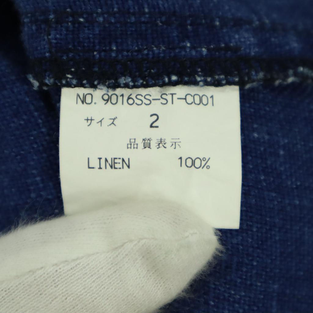 Varde77 Made In Japan Long Sleeve Linen Mod Coat 2 Blue Indigo Men's Used