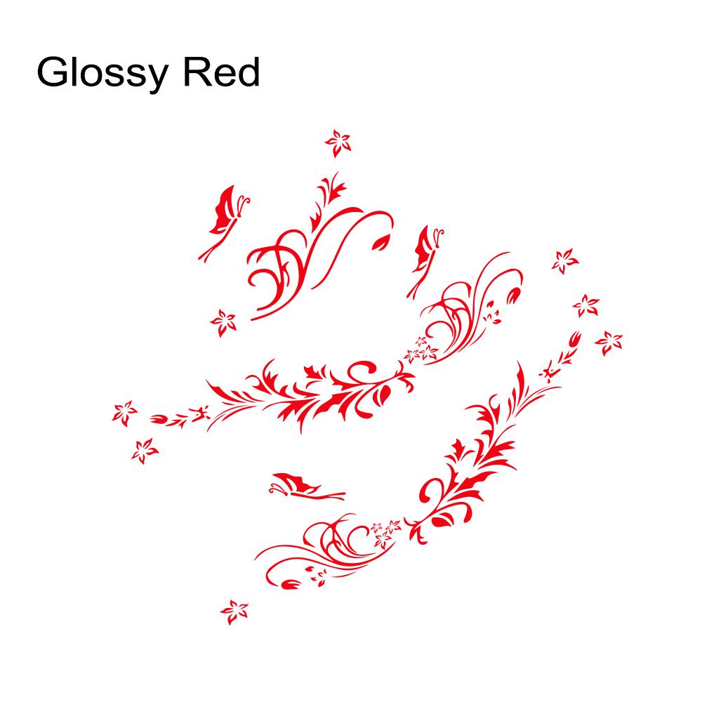 Car Body Side Sticker Carving Hollow Flower Butterfly Auto Vinyl Decal Scratch Resistant Personalized Car DIY Decoration Sticker