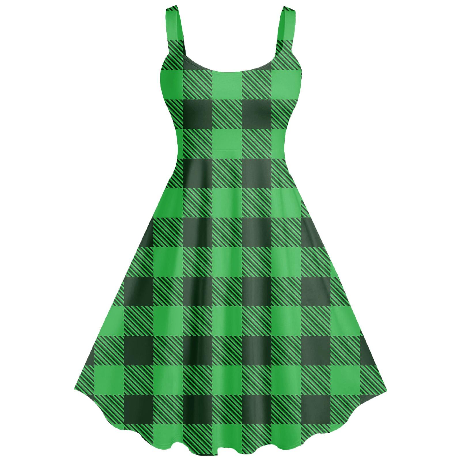 

Жіноча повсякденна та модна сексуальна ретро-сукня на підтяжках з великим розмахом. S