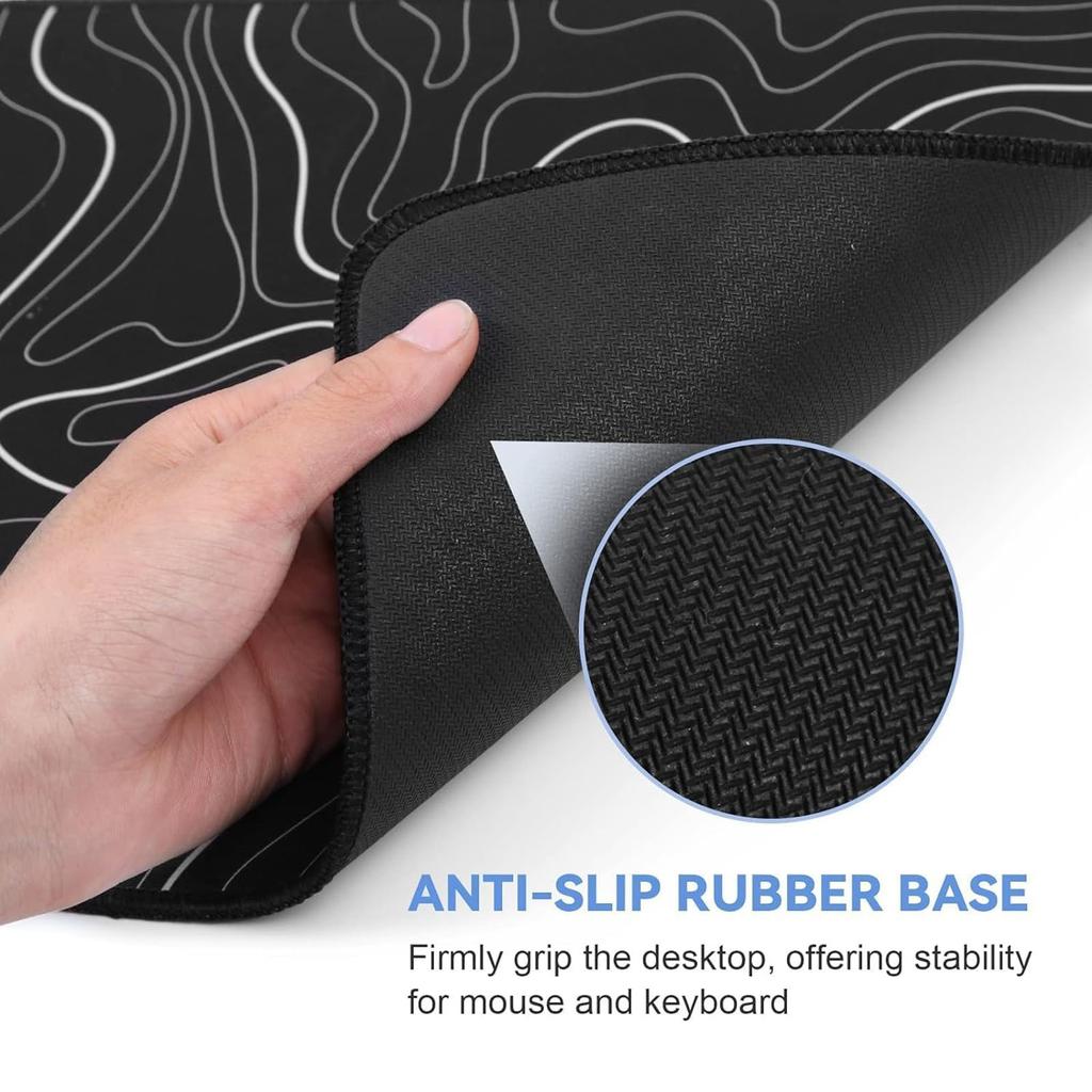 Mouse Pad Gaming Mousepad 31.5 X 11.8in Large Mouse Pad For Keyboard And Mouse With - Rubber Base, Keyboard Pad Mouse Mat For Home