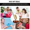 Trumpet Music Box Classical Wind Up Musicbox Twirling Music Box Rotating Base Brass Wind Instrument Miniature Replica