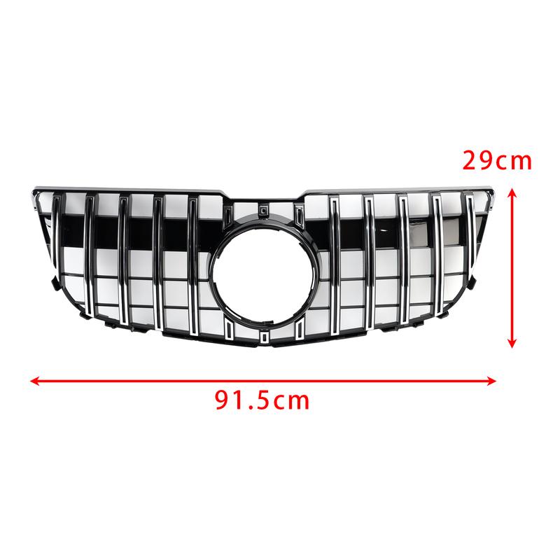 Artudatech Front Grille Grill Mesh Chrome For Mercedes Benz GLK X204 2013-2015 GT Car Accessories 2014